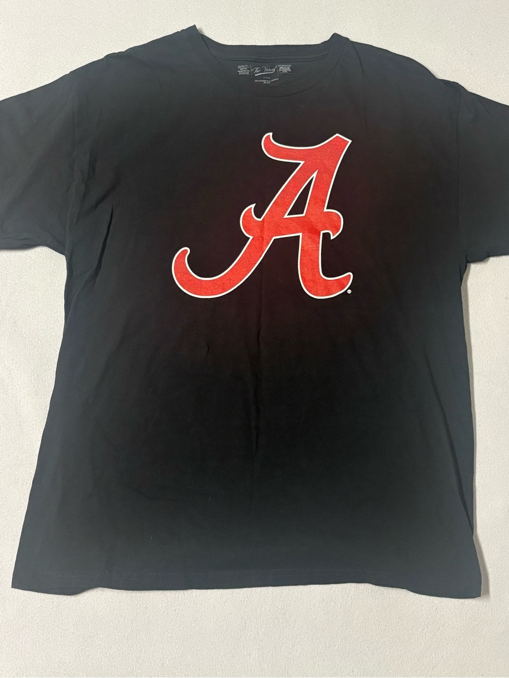 Alabama Crimson Tide T-Shirt Mens XL Black Graphic Script Logo Tee The Victory